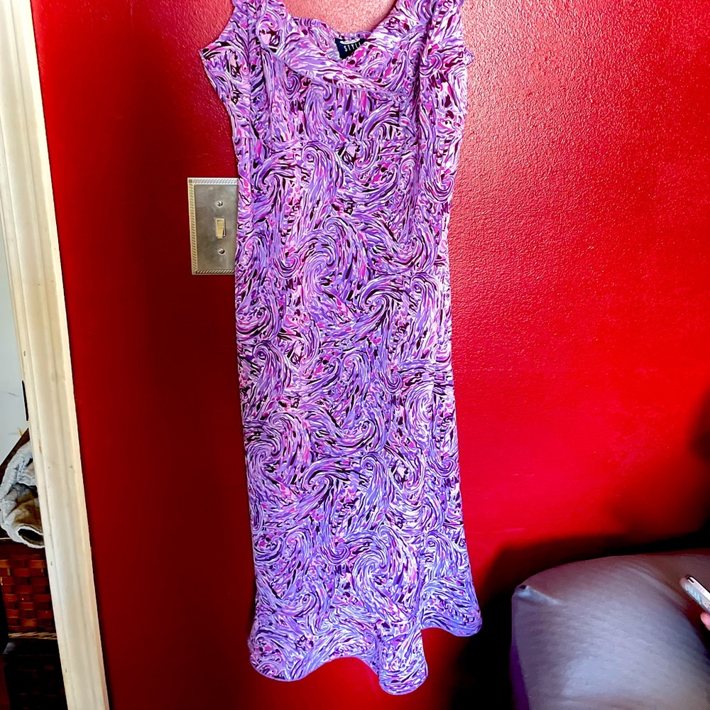 Groovy Purple Mid Length dress